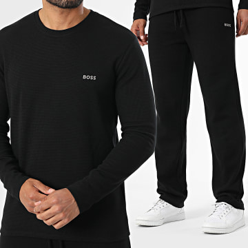 BOSS - Conjunto de chándal Waffle 50535870 50535877 Negro